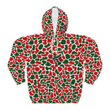 Christmas Red & Green Camouflage Hoodie — All-Over Print Holiday Pullover