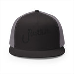 Just Catching Fish Embroidered 5 Panel Trucker Cap for Anglers