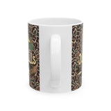 Duck camo Eco-Friendly Ceramic Mug - Perfect for Coffee Lovers, Retro Design with Nature Elements