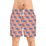 USA Print Men's Mid-Length Swim Shorts (AOP)