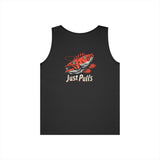 Fishing Vibes Unisex Heavy Cotton Tank Top, Summer Apparel, Outdoor Wear, Gift for Fishermen, Beach Day Outfit, Casual Style