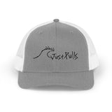 Trucker Cap — Minimalist Wave Logo "Just Kulls" Mesh Snapback