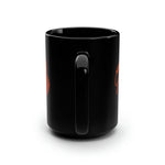 Orange & Black Mug, 15oz