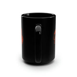 Orange & Black Mug, 15oz