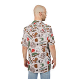 Christmas Vacation Pattern Hawaiian Shirt – Retro Christmas AOP Button-Down