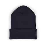 Rest Bells Embroidered Cuffed Beanie — Classic Knit Winter Hat