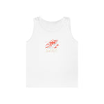Fishing Vibes Unisex Heavy Cotton Tank Top, Summer Apparel, Outdoor Wear, Gift for Fishermen, Beach Day Outfit, Casual Style