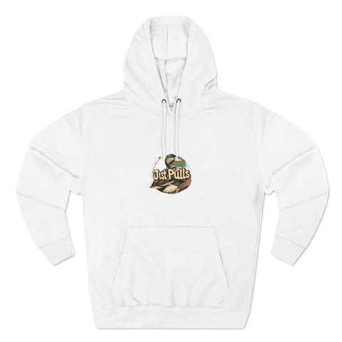 Outdoor Adventure Fleece Hoodie - 'Just Pulls' Duck Design