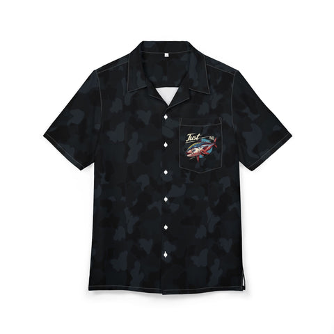 Tuna Camo Hawaiian Shirt - Perfect for Summer, Beach Trips, Tropical Vacations, Pool Parties, Casual Outings