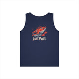 Fishing Vibes Unisex Heavy Cotton Tank Top, Summer Apparel, Outdoor Wear, Gift for Fishermen, Beach Day Outfit, Casual Style