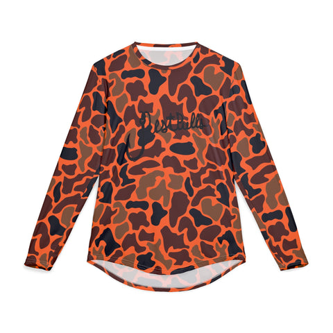 Orange Duck Camo Just Pulls, Fishing Shirt, Outdoor Apparel, Summer Clothing,  Beach Wear