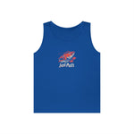 Fishing Vibes Unisex Heavy Cotton Tank Top, Summer Apparel, Outdoor Wear, Gift for Fishermen, Beach Day Outfit, Casual Style