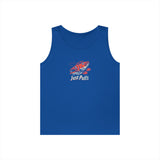 Fishing Vibes Unisex Heavy Cotton Tank Top, Summer Apparel, Outdoor Wear, Gift for Fishermen, Beach Day Outfit, Casual Style