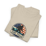 Just Pulls Bigfoot Shirt – American Flag Bigfoot Graphic Tee