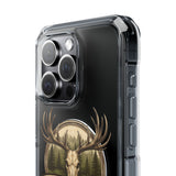 Clear Magnetic Phone Case — 'Just Pulls' Deer Skull Hunting Design