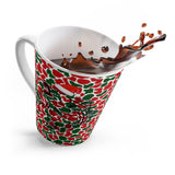 Christmas Fishing Latte Mug, Fish Theme Coffee Cup, Gift for Fisherman, Outdoor Adventure Mug, Funny Fishing Accessories