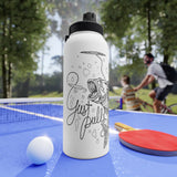 Fish Stainless Steel Water Bottle, Sports Lid