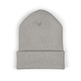 Rest Bells Embroidered Cuffed Beanie — Classic Knit Winter Hat