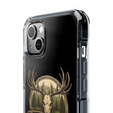Clear Magnetic Phone Case — 'Just Pulls' Deer Skull Hunting Design