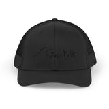 Trucker Cap — Minimalist Wave Logo "Just Kulls" Mesh Snapback