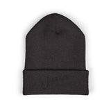 Rest Bells Embroidered Cuffed Beanie — Classic Knit Winter Hat