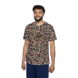 Camouflage Boar Jersey, Athletic Tee, Men's Casual Wear, Gym Shirt, Outdoor Clothing, Gift for Sports Enthusiasts
