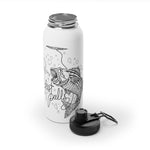 Fish Stainless Steel Water Bottle, Sports Lid