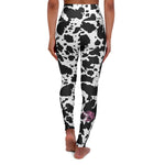 Cow Print High Waisted Yoga Leggings (AOP)