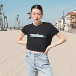 Women's Boat Flowy Cropped Tee