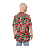 Christmas Camo Hawaiian Shirt — Red & Green Holiday Aloha Button-Down