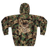 Camo Deer Unisex Hoodie, Outdoor Wear, Fishing Gift, Hunting Apparel, Cozy Sweatshirt, Nature Lover Hoodie