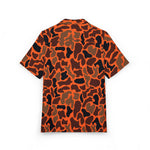 Orange Camp Hawaiian Shirt - Perfect for Summer, Beach Trips, Tropical Vacations, Pool Parties, Casual Outings