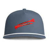 Golf tee Rope Cap – Vintage Beach Sunset Logo Hat