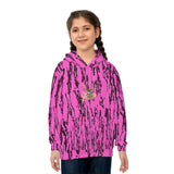 Pink Camo Deer Children's Hoodie, Outdoor Wear, Kids Fashion, Birthday Gift, Playful Hoodie, Cozy Childhood Clothing