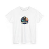 Just Pulls Bigfoot Shirt – American Flag Bigfoot Graphic Tee