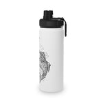 Fish Stainless Steel Water Bottle, Sports Lid