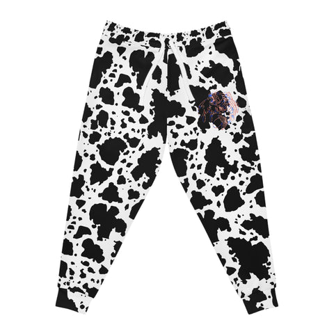 Cow Print Athletic Joggers (AOP)