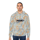 Fall Camo Fish Unisex Hoodie, Outdoor Wear, Fishing Gift, Hunting Apparel, Cozy Sweatshirt, Nature Lover Hoodie
