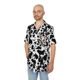 Cow print Hawaiian Shirt - Perfect for Summer, Beach Trips, Tropical Vacations, Pool Parties, Casual Outings