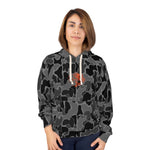 Striper BLk Camo Fish Unisex Hoodie, Outdoor Wear, Fishing Gift, Hunting Apparel, Cozy Sweatshirt, Nature Lover Hoodie