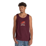 Fishing Vibes Unisex Heavy Cotton Tank Top, Summer Apparel, Outdoor Wear, Gift for Fishermen, Beach Day Outfit, Casual Style