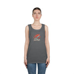 Fishing Vibes Unisex Heavy Cotton Tank Top, Summer Apparel, Outdoor Wear, Gift for Fishermen, Beach Day Outfit, Casual Style