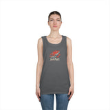 Fishing Vibes Unisex Heavy Cotton Tank Top, Summer Apparel, Outdoor Wear, Gift for Fishermen, Beach Day Outfit, Casual Style