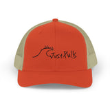 Trucker Cap — Minimalist Wave Logo "Just Kulls" Mesh Snapback