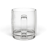 Engraved Glass Coffee Mug — 12.25 oz Clear Personalized Drinkware