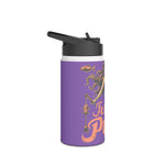 Stainless Steel Mermaid Water Bottle, Standard Lid