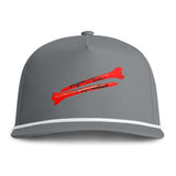 Golf tee Rope Cap – Vintage Beach Sunset Logo Hat