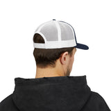 Trucker Cap — Minimalist Wave Logo "Just Kulls" Mesh Snapback