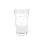 Crab Pint Glass, 16oz