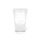 Crab Pint Glass, 16oz